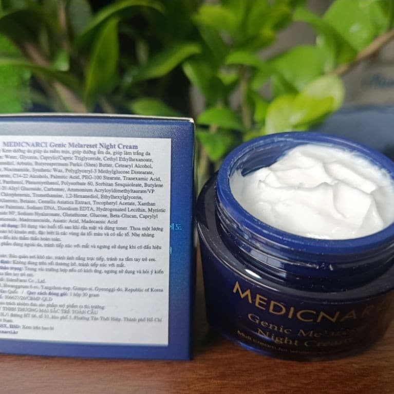 MEDICNARCI GENIC MELARESET NIGHT CREAM|DƯỠNG TRẮNG, MỜ ĐỐM NÂU&PHỤC HỒI DA 30gr