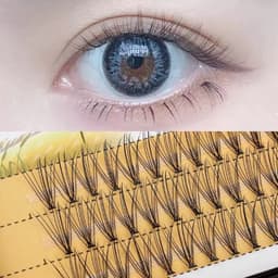 Mi lông mi giả 20D kích thước 8 10 12mm trang điểm tự nhiên  2