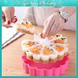 Khuôn chia xôi 8 ngăn hình tim khuôn xôi khuôn bánh sushi làm thạch🍀FREESHIP🍀 1