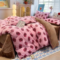 Bộ vỏ chăn,ga gối trần phủ bèo 4 món xinh xắn,vải nỉ nhung sữa mềm mịn chống tĩnh điện,vỏ chăn không kèm ruột êm êm shop 9