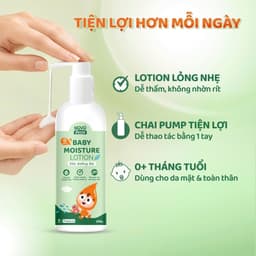 Sữa dưỡng ẩm Novopetie Baby Moisture Lotion 200g - Hỗ trợ củng cố hàng rào bảo vệ da, dưỡng ẩm cho bé 5
