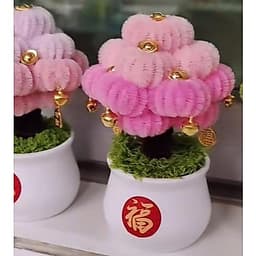 Set Tự Làm Cây Tài Lộc Handmade Bằng Kẽm Nhung 5
