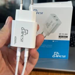 Củ Sạc Đôi 40W APEST AP-B003 Chống Quá Dòng, Quá Áp, Củ Sạc Nhanh 2 Cổng Type C Nhỏ gọn Tiện Lợi Bảo Hành 18 Tháng 2