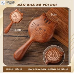 Lược Gỗ Đàn Hương Có Đệm Khí Massage Đầu Làm Mượt Tóc @All 2