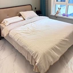 Bộ vỏ chăn ga gối nỉ nhung lông thỏ 4 món,vải nỉ nhung sữa êm mềm mịn, không kèm ruột bên trong 7