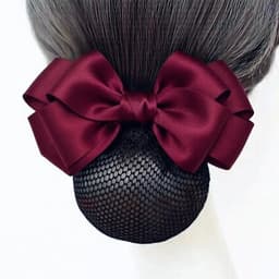 Cặp tóc nơ công sở DUBOCHIC 10cm chùm tóc lưới quà tặng kẹp tóc văn phòng 8