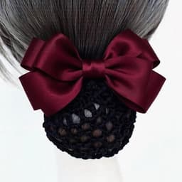 Cặp tóc nơ công sở DUBOCHIC 10cm chùm tóc lưới quà tặng kẹp tóc văn phòng 7