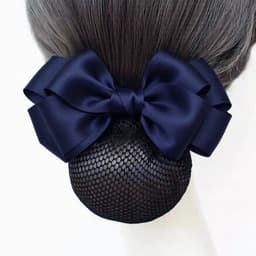 Cặp tóc nơ công sở DUBOCHIC 10cm chùm tóc lưới quà tặng kẹp tóc văn phòng 5