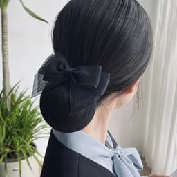 Kẹp tóc nơ văn phòng công sở DUBOCHIC 10cm đơn giản nhẹ nhàng thanh lịch 2