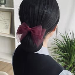 Kẹp tóc nơ văn phòng công sở DUBOCHIC 10cm đơn giản nhẹ nhàng thanh lịch 1