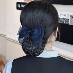 Kẹp tóc nơ văn phòng công sở DUBOCHIC 10cm đơn giản nhẹ nhàng thanh lịch 3