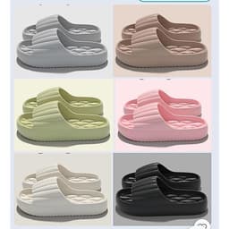 [ Miễn Ship ] Combo 5 đôi dép đi trong nhà tắm văn phòng khách sạn dép lê dúc nguyên khối chống trơn trượt 3