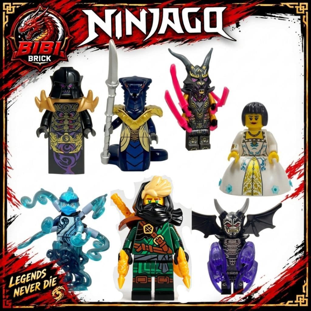 [CÓ SẴN]Tổng Hợp Nhân Vật Hot Minifigures Ninjago-Ronin Lloyd,Nya,Overlord,Crystal King,Asphera Tay Khớp,Garmadon Oni
