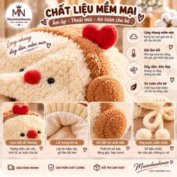 Mũ Len Dễ Thương Thu Đông Ấm Áp Dày Bảo Vệ Tai Cho Bé Trai ,Bé Gái 3