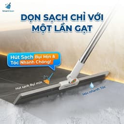 Chổi Gạt Nước Silicon Đa Năng 3in1 - Cây Lau Nhà Quét Bụi, Kính, Sàn Nhà Tắm Xoay 360 Độ Cao Cấp 4