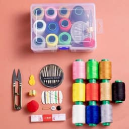 Bộ Kim Chỉ May Vá Đa Năng Kèm Hộp Nhựa Trong Suốt Tiện Lợi Cho Gia Đình 2