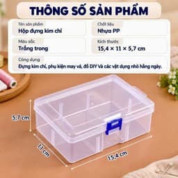 Bộ Kim Chỉ May Vá Đa Năng Kèm Hộp Nhựa Trong Suốt Tiện Lợi Cho Gia Đình 5