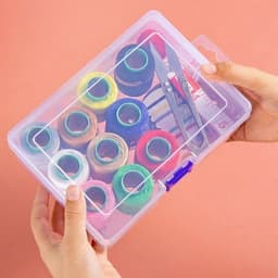 Bộ Kim Chỉ May Vá Đa Năng Kèm Hộp Nhựa Trong Suốt Tiện Lợi Cho Gia Đình 4
