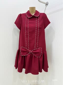 <Đầm bầu Quynhanhhouse> (NH CLOTHING) Váy tuyết mưa nơ đá H005 sm 8