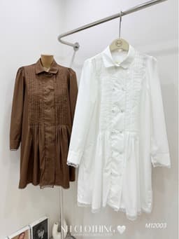 <Đầm bầu Quynhanhhouse> (NH CLOTHING) Váy thô pha ren M12003 sm 6