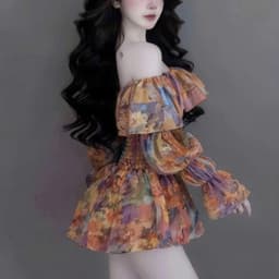 Đầm body mocking trễ vai tay dài 4