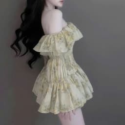Đầm body mocking trễ vai tay dài 5
