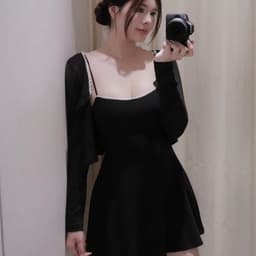 (BIGSIZE ) VN169 Set váy 2s basic viền ren phối khoác cardigan dáng xoè tôn dáng daily hằng ngày by CarrotShop 5