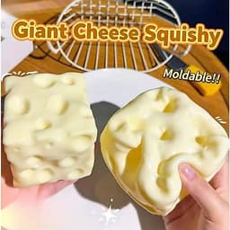 Squishy phô mai khổng lồ chứa vaseline – mềm chậm, béo ngậy và dễ tạo hình, đồ chơi giảm căng thẳng 2