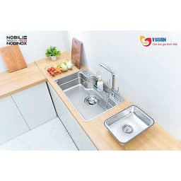 CHẬU RỬA BÁT NOBINOX LIKEN NL792D | KÍCH THƯỚC 83X50CM 5