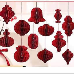 Combo 11 Quả Cầu Giấy Loại Đẹp 11 Quả 11 Hình Khác Nhau - Trang Trí Noel, Tết 6
