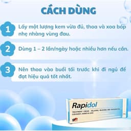 Kem Bôi Giảm Đau Rapidol Gel 60g - Giúp Giảm Đau Nhức Xương Khớp, Viêm Khớp, Căng Cơ Hiệu Quả [TAOTAOSHOP123] 5