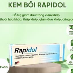 Kem Bôi Giảm Đau Rapidol Gel 60g - Giúp Giảm Đau Nhức Xương Khớp, Viêm Khớp, Căng Cơ Hiệu Quả [TAOTAOSHOP123] 2