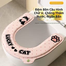 Lót bồn cầu chữ U tinh dầu thơm dịu nhẹ, mang lại không gian vệ sinh thư giãn. 4