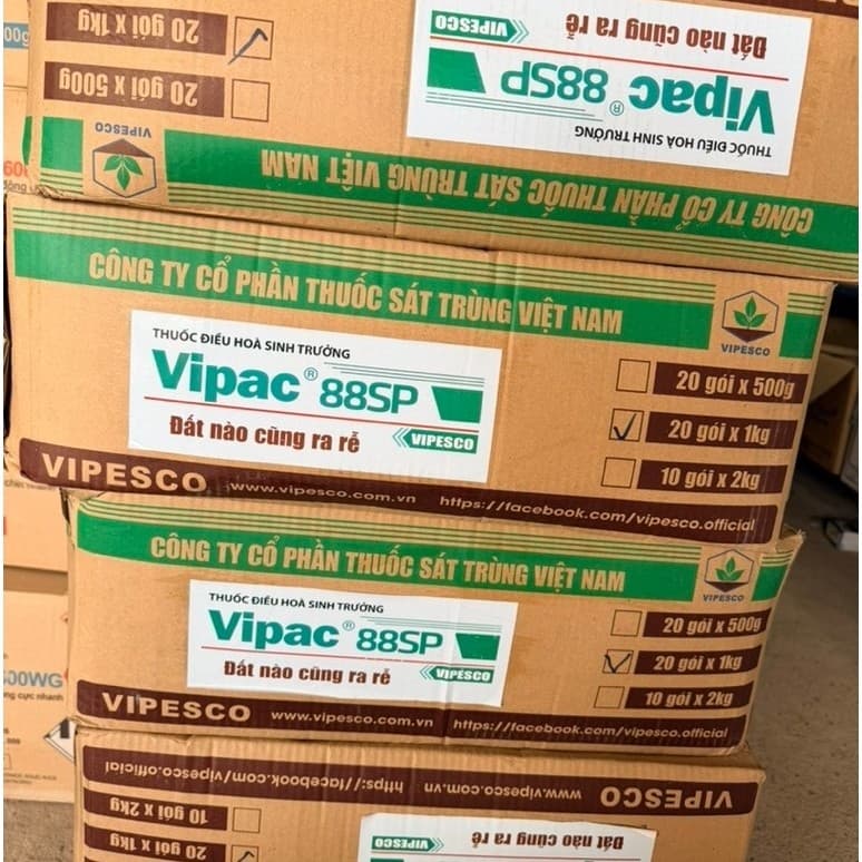 1 thùng 20kg Vipac 88sp 1kg Kích Thích Ra Rễ Sinh Trưởng