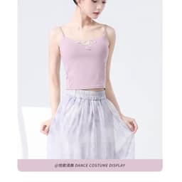 (Hàng sẵn) Áo Hai Dây Tập Múa Cổ Trang 3