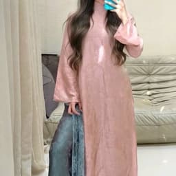 [BST 2027]_ÁO DÀI THANH SƯƠNG, Áo Dài form suông 4 tà phối ren mềm mại, chất tằm sang trọng 4