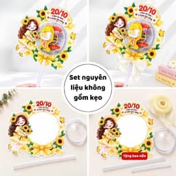 Phôi Đựng Bánh Kẹo Dạng Gậy Nguyên Liệu Làm Quà 20/10,các dịp lễ  - Que Nhựa 2
