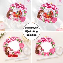Phôi Đựng Bánh Kẹo Dạng Gậy Nguyên Liệu Làm Quà 20/10,các dịp lễ  - Que Nhựa 1