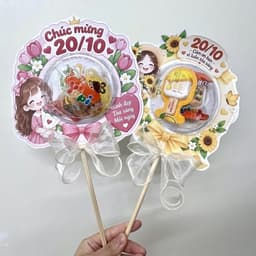 Phôi Đựng Bánh Kẹo Dạng Gậy Nguyên Liệu Làm Quà 20/10,các dịp lễ  - Que Nhựa 3
