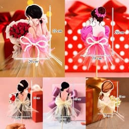 (Combo 5) Phôi Váy Xoè 5 Meka Nhiều Mẫu Siêu Xinh Đựng Tiên Làm Quà Tặng Mẹ, Vk Người Yêu Ngày 8/3 - 20/10 - 20/11 8