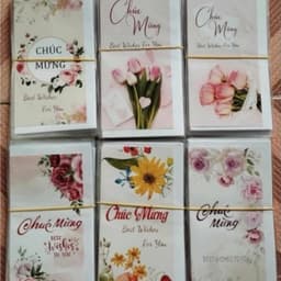 Bưu thiếp cỡ nhỏ thiệp quà tặng sinh nhật 20/10 20/11 8/3 (5chiếc) 5