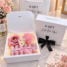 [TẶNG THIỆP+Hoa]Hộp Đựng Quà Màu Hồng Cao Cấp, Dạng Kéo Kèm Nơ Sang Trọng, Đựng Son, Nước Hoa, Túi Xách 6