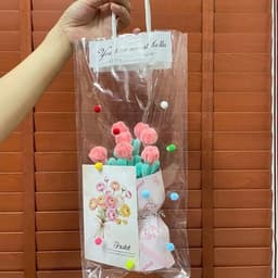 [Tặng Túi+ Thiệp] Quà tặng 20/10,Hoa cài thiệp,hoa ly kẽm nhung,món quà ý nghĩ phù hợp tặng 20/10,20/11,8/3 3
