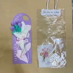 [Tặng Túi+ Thiệp] Quà tặng 20/10,Hoa cài thiệp,hoa ly kẽm nhung,món quà ý nghĩ phù hợp tặng 20/10,20/11,8/3 6