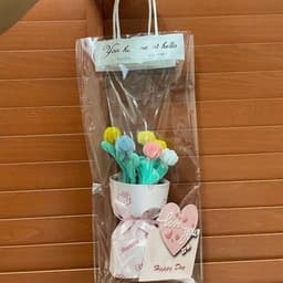 [Tặng Túi+ Thiệp] Quà tặng 20/10,Hoa cài thiệp,hoa ly kẽm nhung,món quà ý nghĩ phù hợp tặng 20/10,20/11,8/3 4