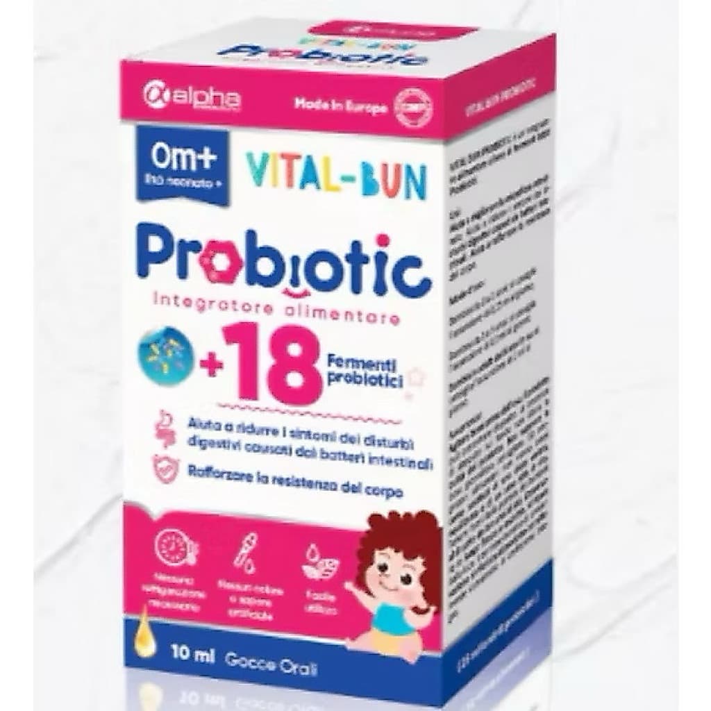 Vital Bun Probiotic (10ml) Men Vi Sinh 18 Chủng Dạng Nhỏ Giọt Cho Bé - Hỗ Trợ Bé Tiêu Hóa Tốt< BUNBUN SHOP