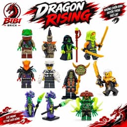 Tổng Hợp Nhân Vật Mô Hình Lắp Ghép Ninjago Minifigures Dragon Rising alfonzo,Frak,Fuji Dove 1