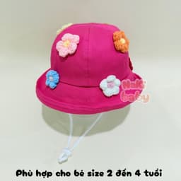 Mũ vành dễ thương cho bé gái (SIZE 2-4 TUỔI) - phụ kiện hoàn hảo cho cô công chúa nhỏ! 5