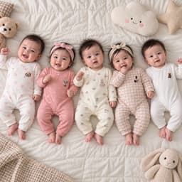 Bộ body liền thân dài tay sơ sinh Unchi vải petit mềm mát, bodysuit cho bé trai bé gái 3-9kg UCB05 6