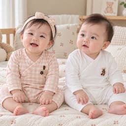Bộ body liền thân dài tay sơ sinh Unchi vải petit mềm mát, bodysuit cho bé trai bé gái 3-9kg UCB05 7